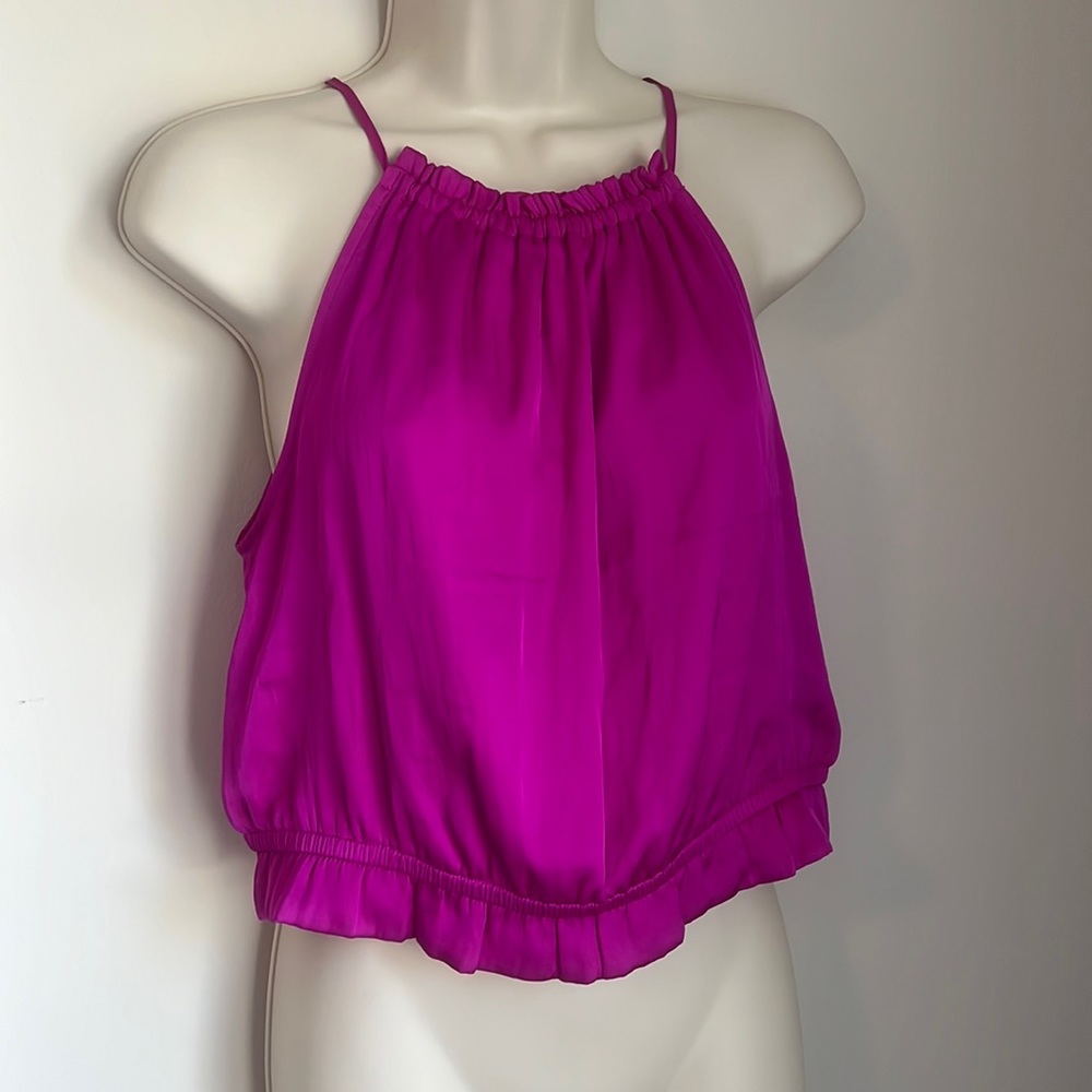 Dynamite fuchsia crop top